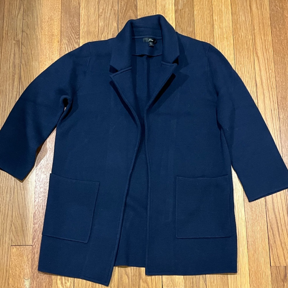 J. Crew Blue Sophie sweater blazer